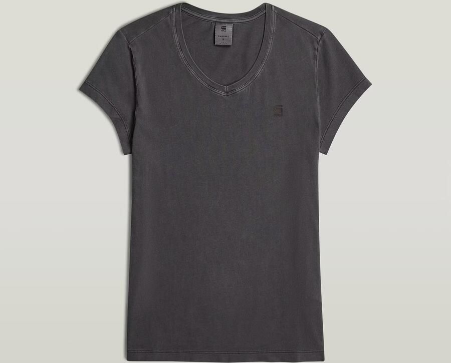 G-Star RAW Overdyed Eyben Slim V-Hals Top 2.0 Zwart Dames - Foto 8
