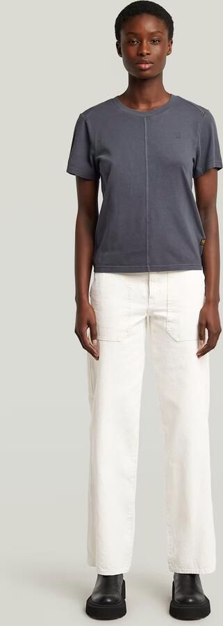 G-Star RAW Overdyed Front Seam T-shirt Donkerblauw Dames - Foto 8