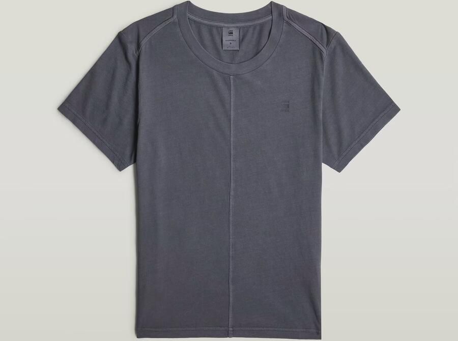 G-Star RAW Overdyed Front Seam T-shirt Donkerblauw Dames - Foto 8