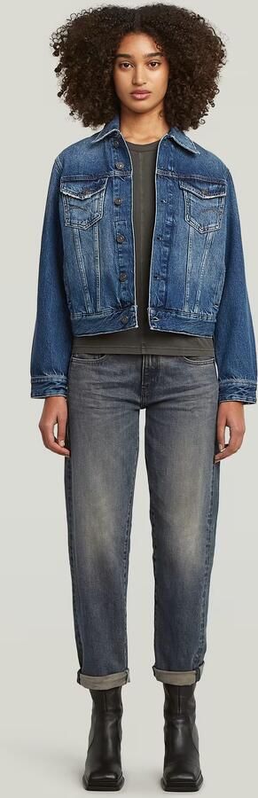 G-Star RAW Overdyed Front Seam T-shirt Grijs Dames - Foto 9