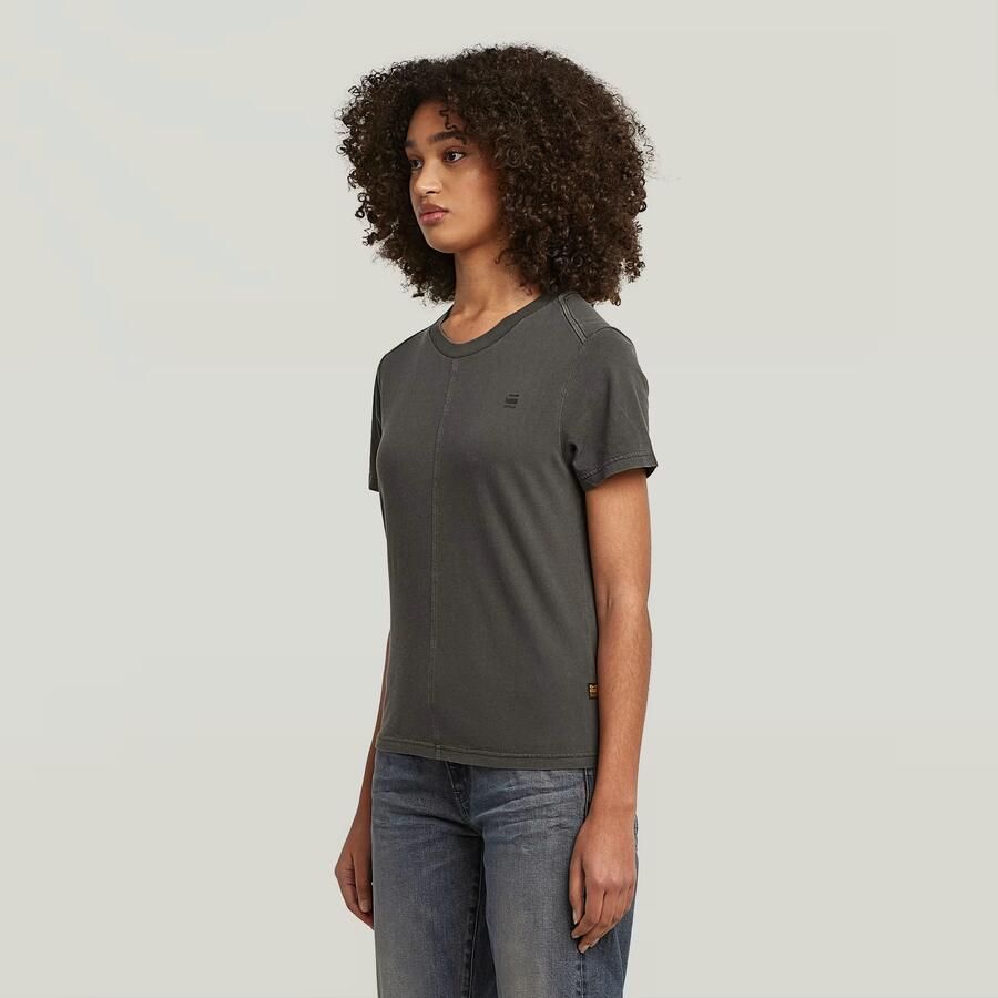 G-Star RAW Overdyed Front Seam T-shirt Grijs Dames - Foto 2