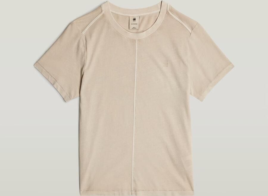 G-Star RAW Overdyed Front Seam Top Beige Dames - Foto 7