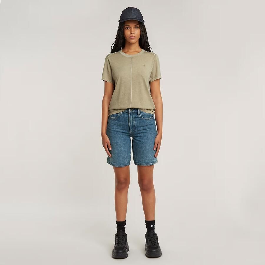 G-Star Raw T-shirt D24499-B059 OVERDYED FRONT SEAM TOP-H037 LIGHT TOGGEE - Foto 3