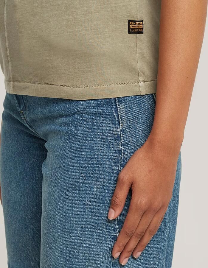 G-Star Raw T-shirt D24499-B059 OVERDYED FRONT SEAM TOP-H037 LIGHT TOGGEE - Foto 6