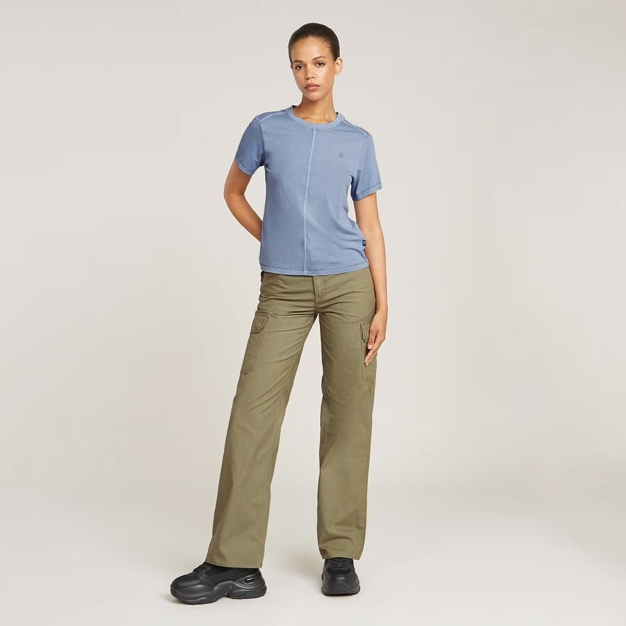 G-Star RAW Overdyed Front Seam Top Lichtblauw Dames - Foto 3