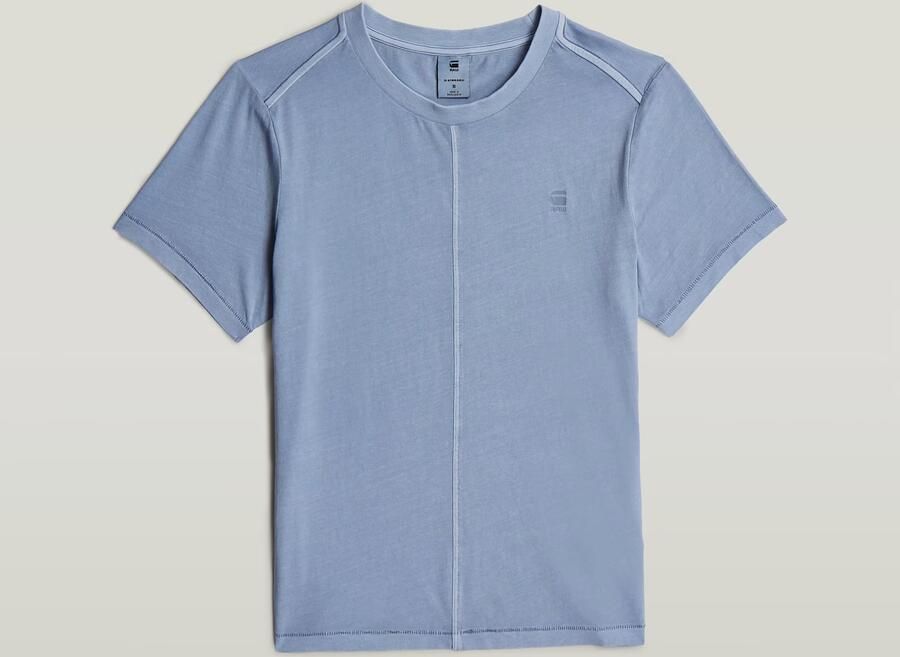 G-Star RAW Overdyed Front Seam Top Lichtblauw Dames - Foto 8