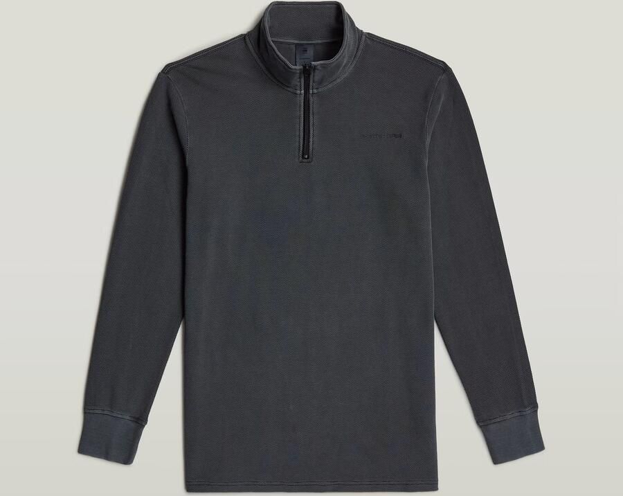 G-Star RAW Overdyed Half Zip Tweeter Donkerblauw Heren - Foto 6