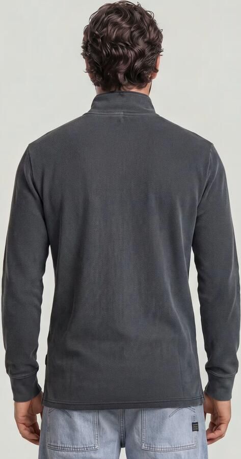 G-Star RAW Overdyed Half Zip Tweeter Donkerblauw Heren - Foto 6