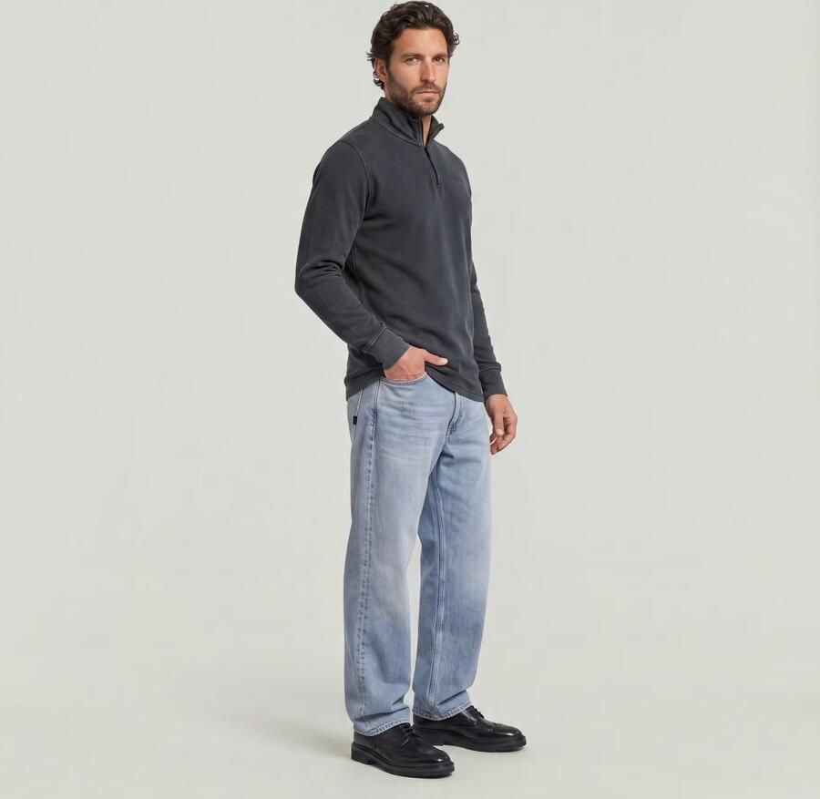 G-Star RAW Overdyed Half Zip Tweeter Donkerblauw Heren - Foto 3