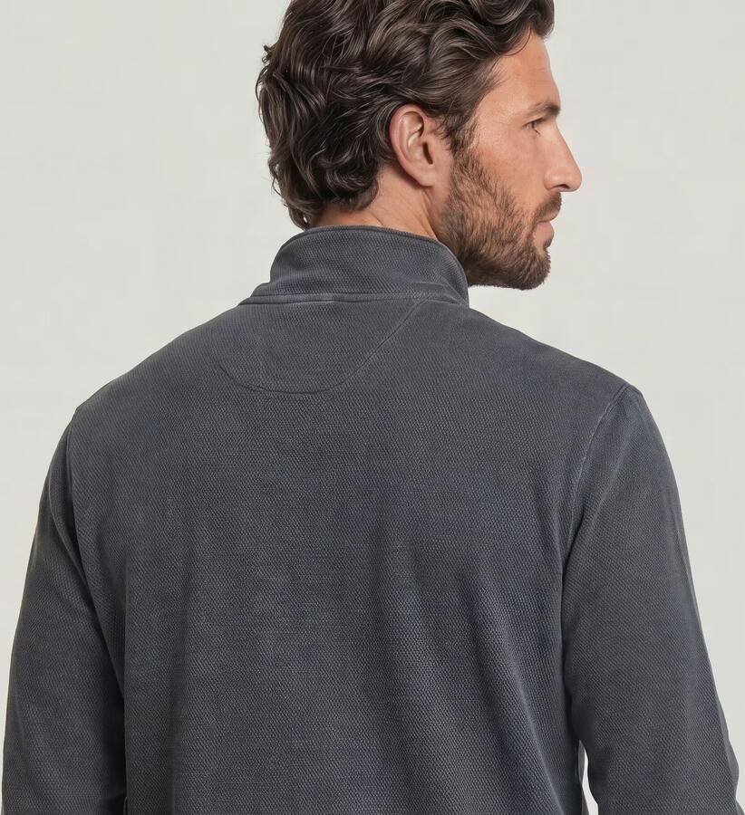 G-Star RAW Overdyed Half Zip Tweeter Donkerblauw Heren - Foto 4