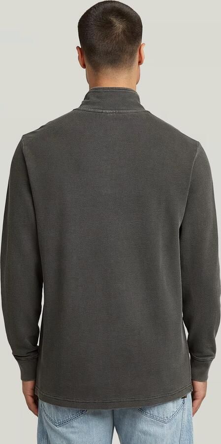 G-Star RAW Overdyed Half Zip Tweeter Grijs Heren - Foto 4