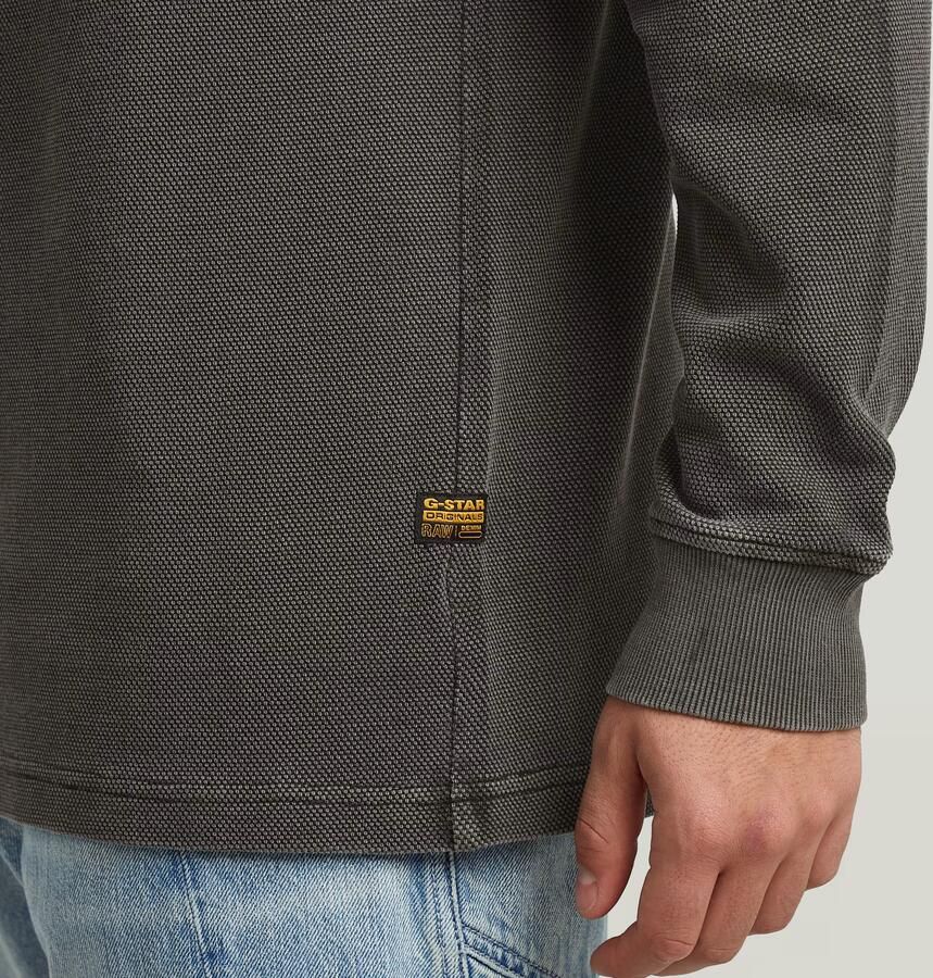 G-Star RAW Overdyed Half Zip Tweeter Grijs Heren - Foto 2