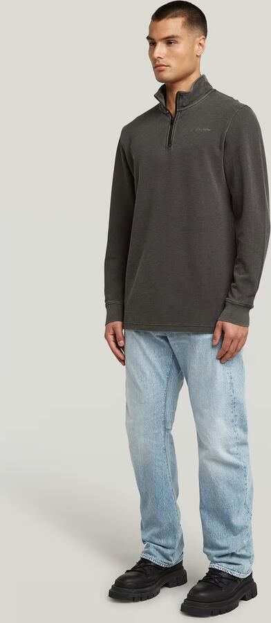 G-Star RAW Overdyed Half Zip Tweeter Grijs Heren - Foto 6