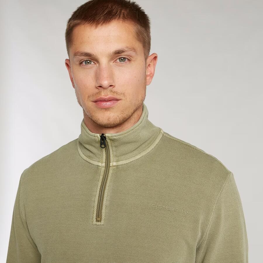 G-Star RAW Overdyed Half Zip Tweeter Groen Heren - Foto 2