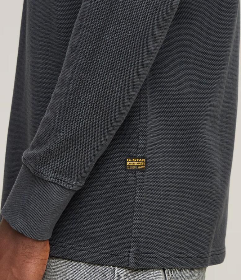 G-Star RAW Overdyed Half Zip Tweeter Zwart Heren - Foto 5