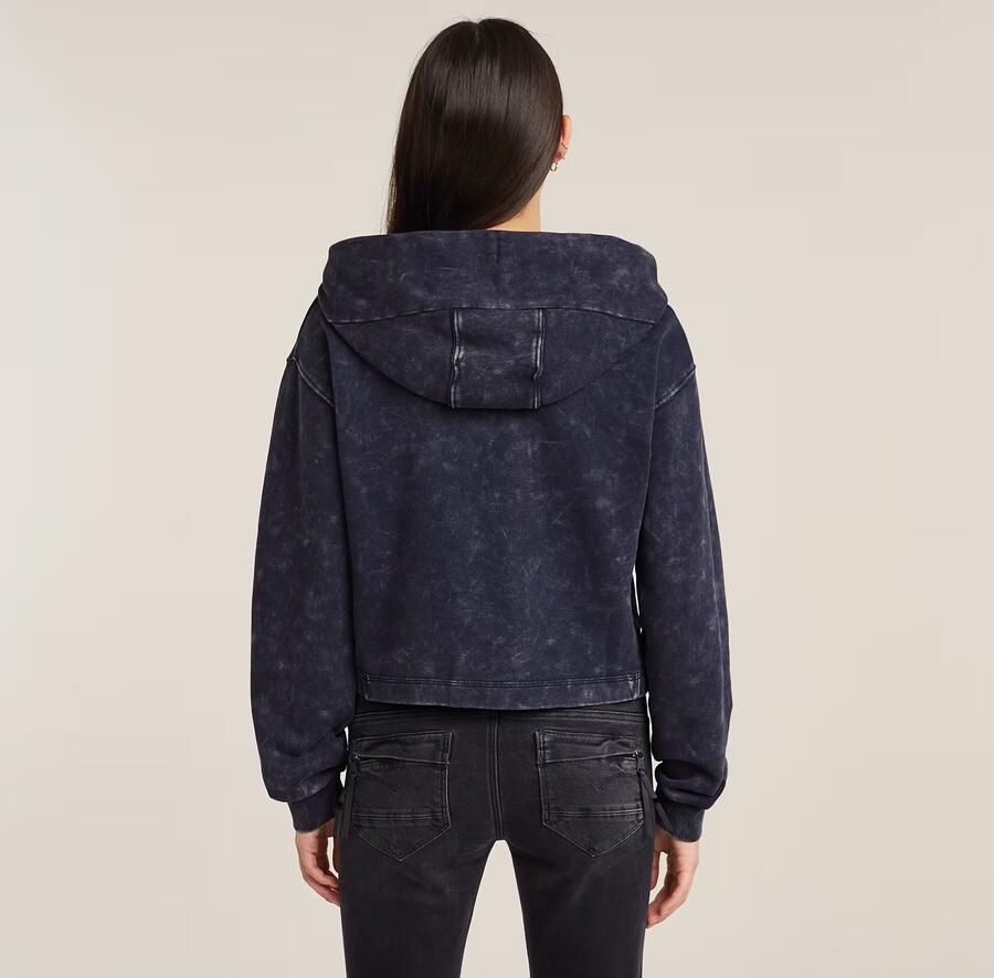 G-Star RAW Overdyed Loose Hoodie Donkerblauw Dames - Foto 3