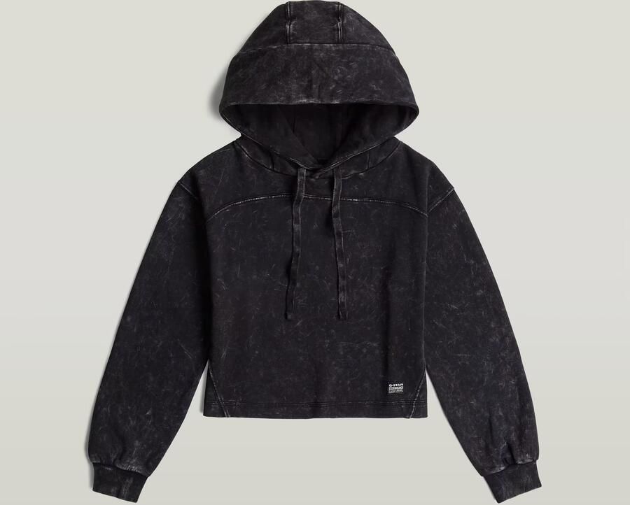 G-Star RAW Overdyed Loose Hoodie Zwart Dames - Foto 7
