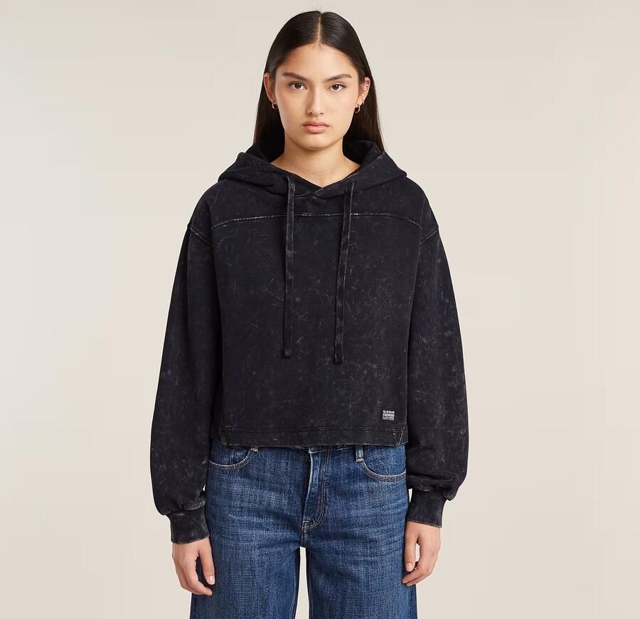 G-Star RAW Overdyed Loose Hoodie Zwart Dames - Foto 5