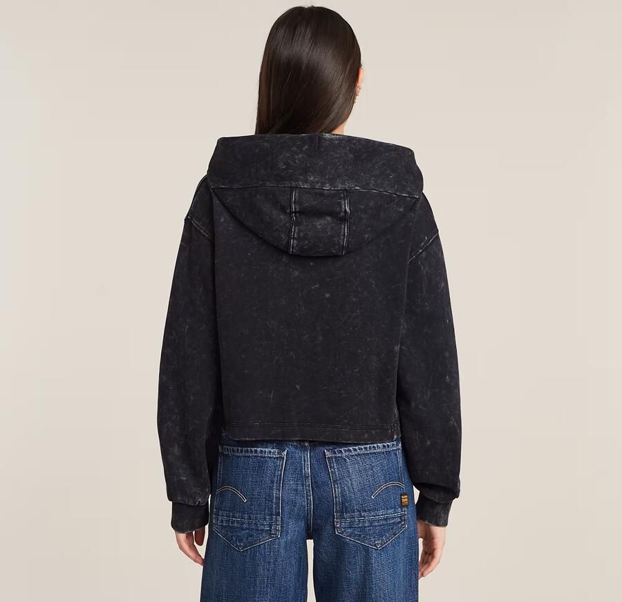G-Star RAW Overdyed Loose Hoodie Zwart Dames - Foto 4