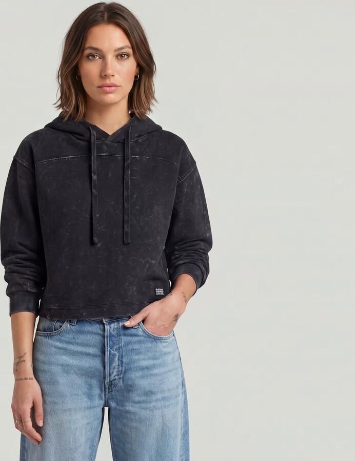 G-Star RAW Overdyed Loose Hoodie Zwart Dames - Foto 3