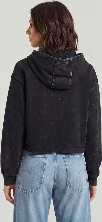 G-Star RAW Overdyed Loose Hoodie Zwart Dames - Foto 5