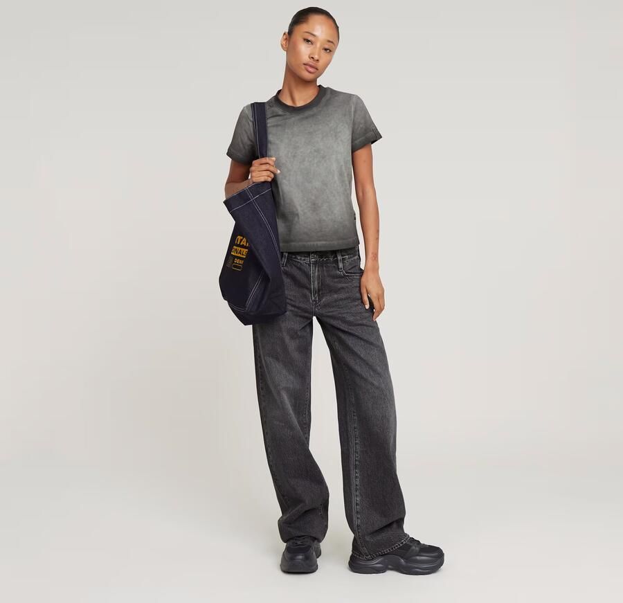 G-Star RAW Overdyed Micro Boxy Top Zwart Dames - Foto 6