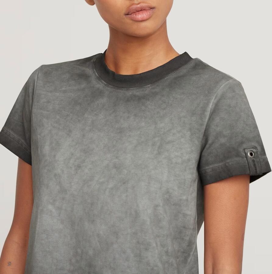 G-Star RAW Overdyed Micro Boxy Top Zwart Dames - Foto 4