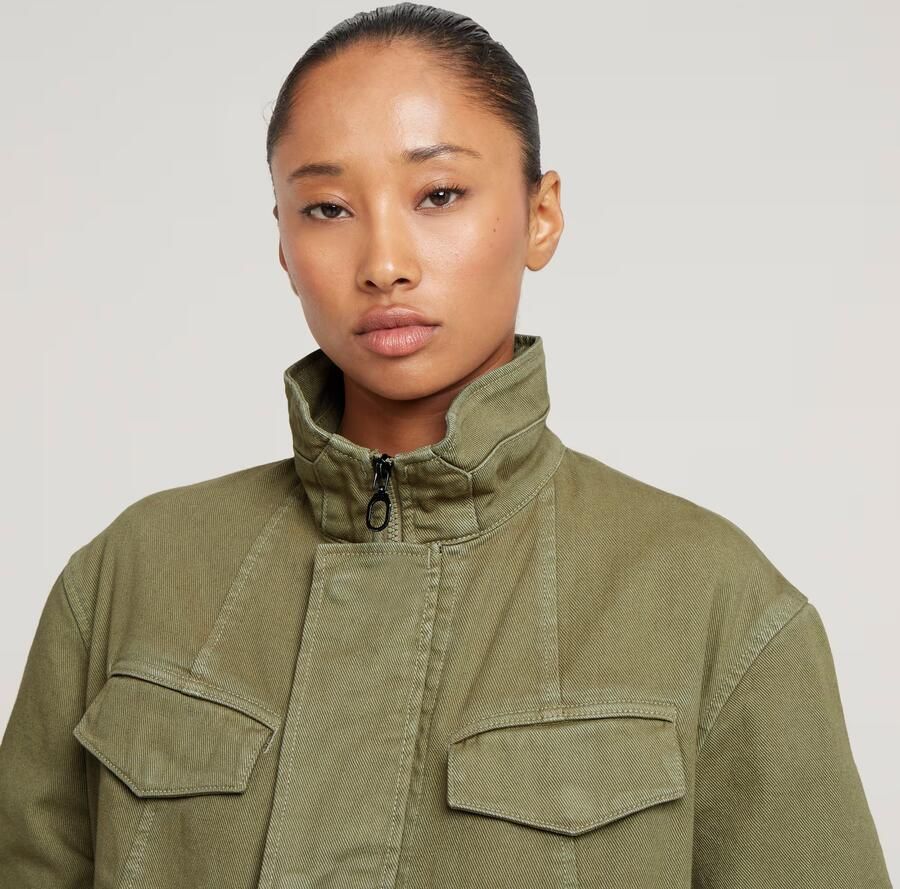G-Star RAW Overdyed Parka Groen Dames - Foto 3