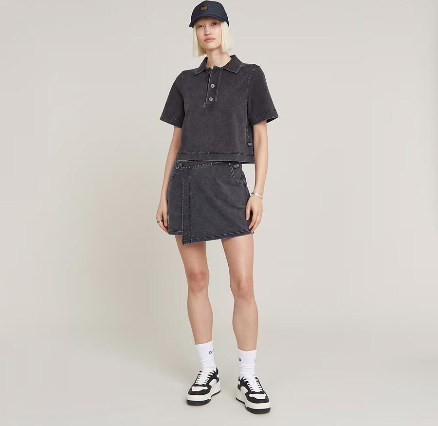 G-Star Overdyed Polo Sweatshirt voor Vrouwen Black Dames - Foto 5
