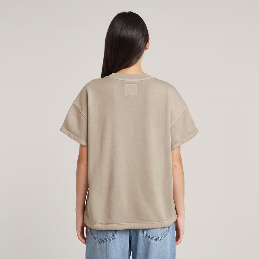 G-Star RAW Overdyed Seam Details Sweater Beige Dames