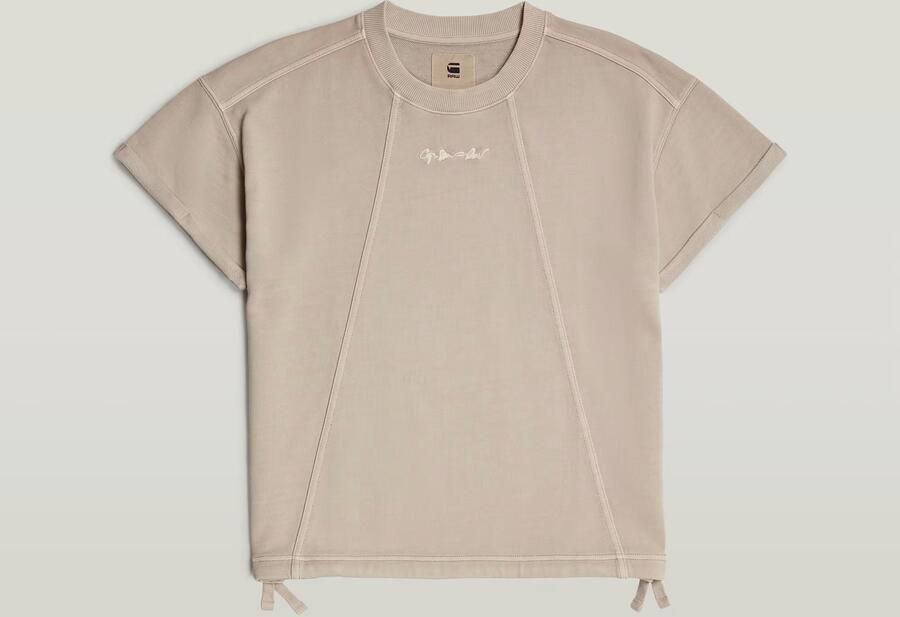 G-Star RAW Overdyed Seam Details Sweater Beige Dames - Foto 6