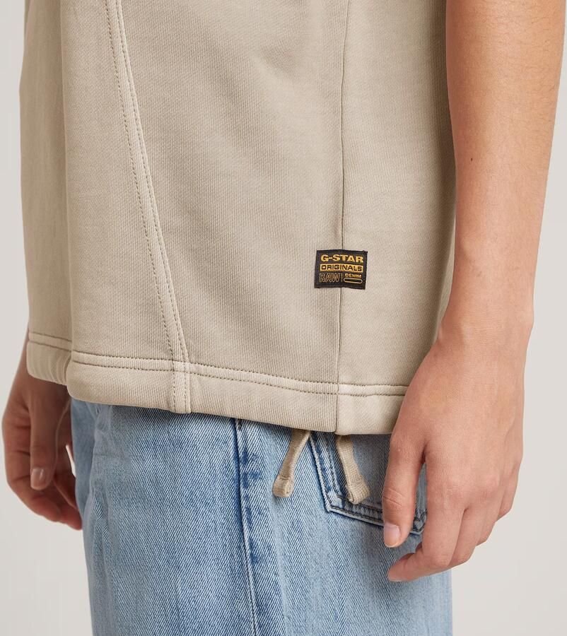 G-Star RAW Overdyed Seam Details Sweater Beige Dames - Foto 5