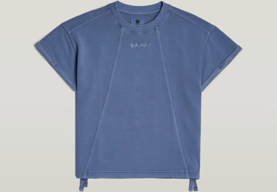 G-Star RAW Overdyed Seam Details Sweater Midden blauw Dames - Foto 6