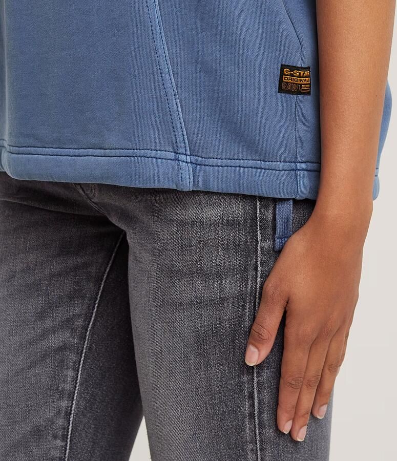 G-Star RAW Overdyed Seam Details Sweater Midden blauw Dames - Foto 5