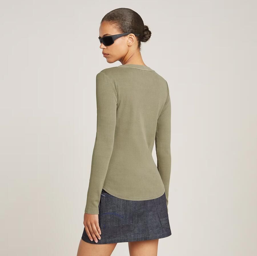 G-Star RAW Shirt met lange mouwen Tops Overdyed slim - Foto 4