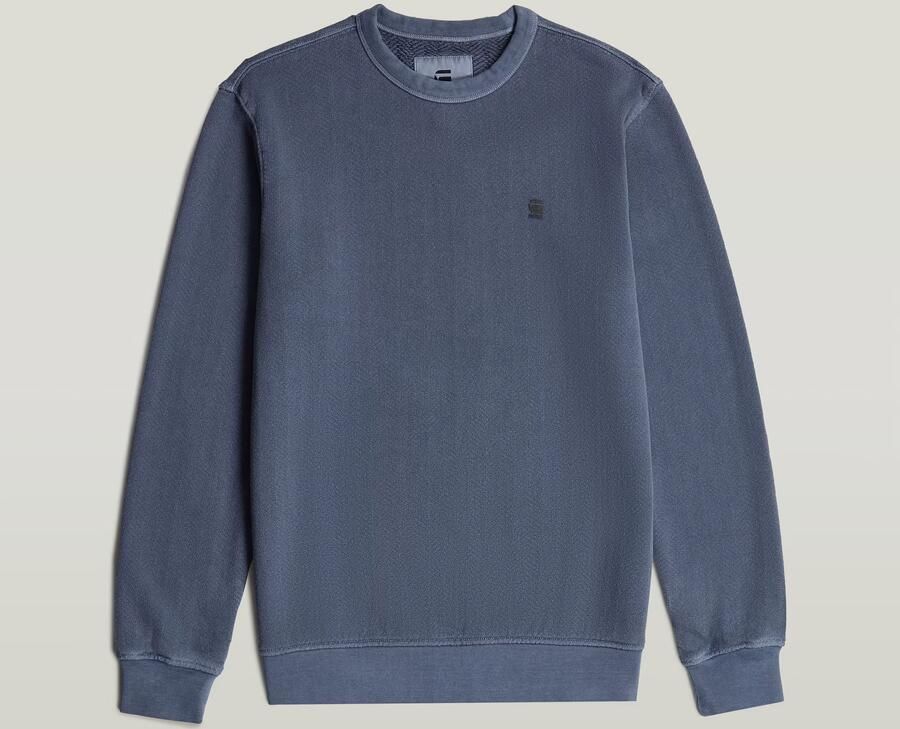 G-Star RAW Overdyed Sweater Midden blauw Heren - Foto 5