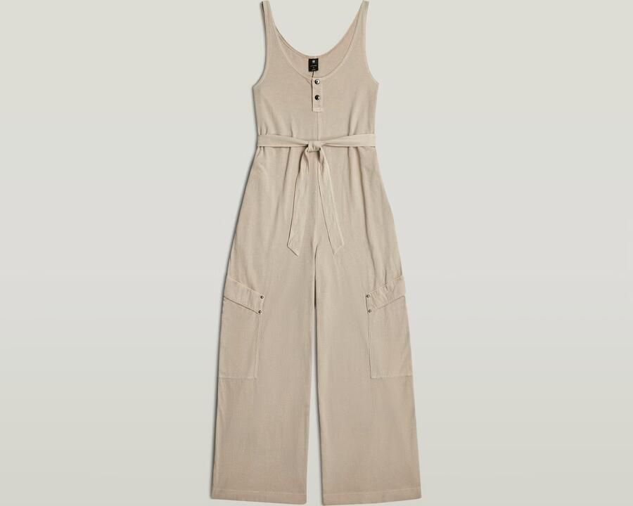 G-Star RAW Overdyed Utility Loose Jumpsuit Beige Dames - Foto 6