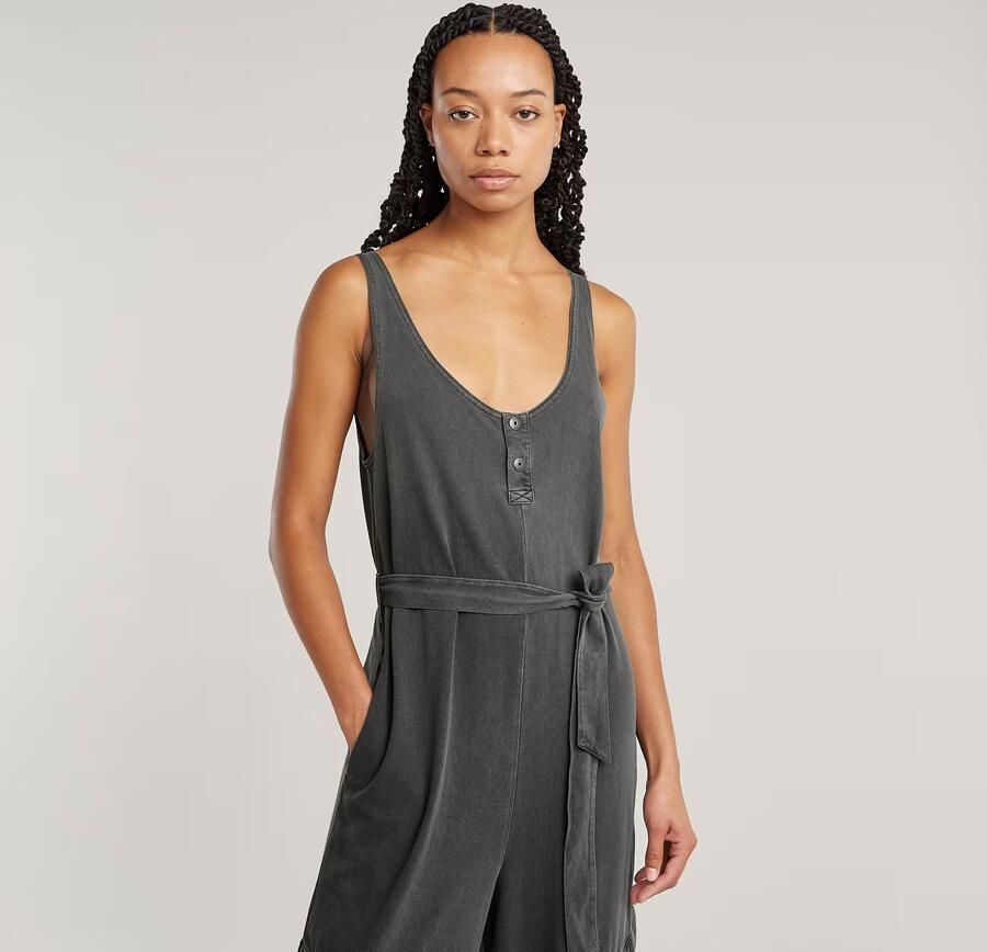 G-Star RAW Overdyed Utility Loose Jumpsuit Zwart Dames - Foto 4