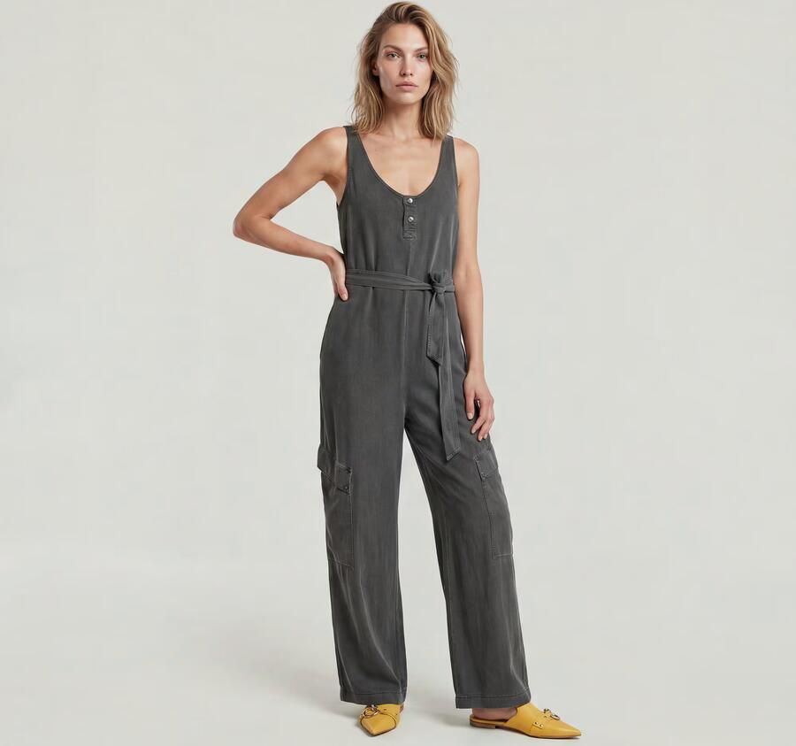 G-Star RAW Overdyed Utility Loose Jumpsuit Zwart Dames - Foto 9