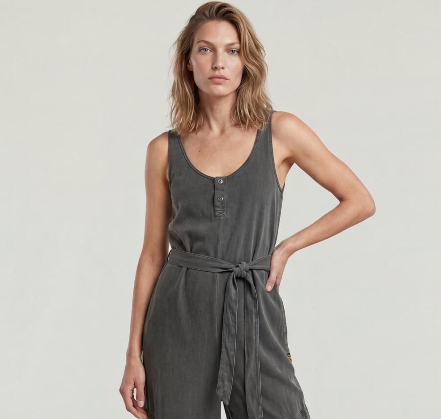 G-Star RAW Overdyed Utility Loose Jumpsuit Zwart Dames - Foto 8