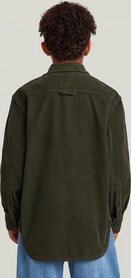 G-Star RAW Overhemd CPO Regular voor jongens Groen jongens - Foto 8