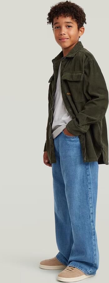 G-Star RAW Overhemd CPO Regular voor jongens Groen jongens - Foto 9