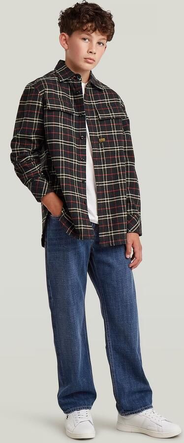G-Star RAW Overhemd CPO Regular voor jongens Groen jongens - Foto 5