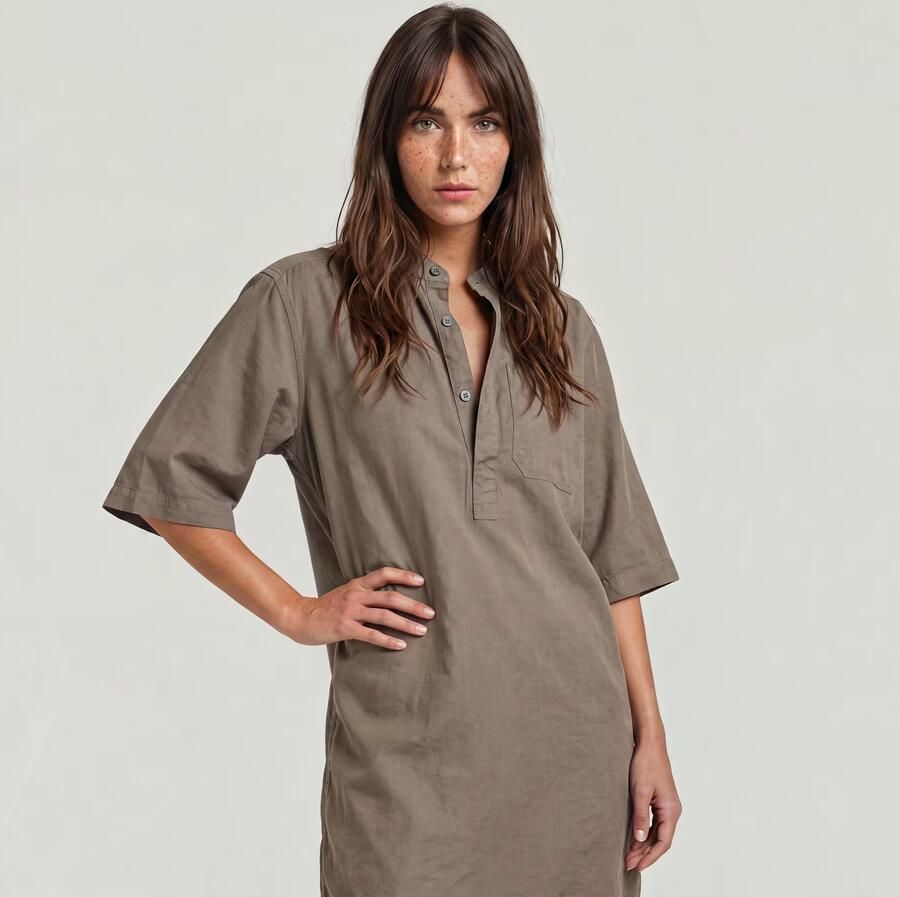 G-Star RAW Overhemdjurk Bruin Dames - Foto 4