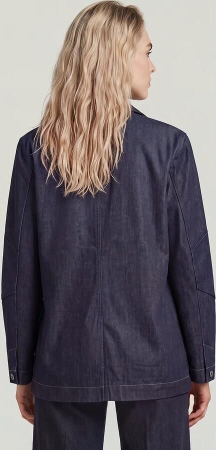 G-Star RAW Oversized Blazer Donkerblauw Dames - Foto 5