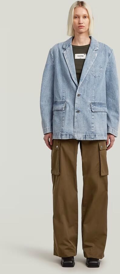 G-Star RAW Oversized Blazer Lichtblauw Dames - Foto 6