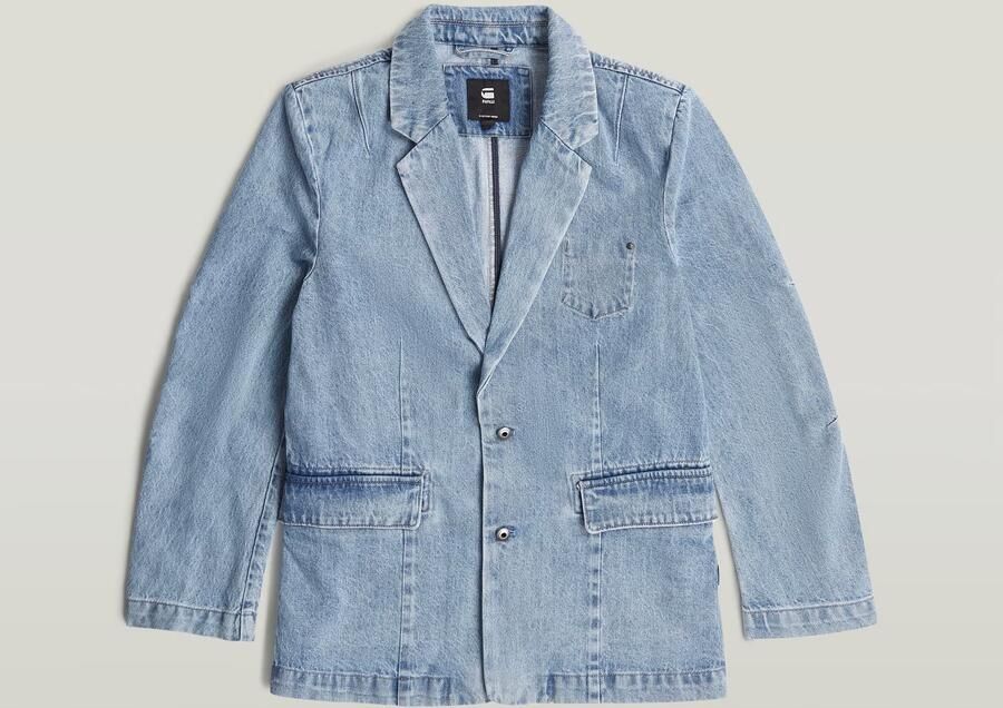 G-Star RAW Oversized Blazer Lichtblauw Dames - Foto 3