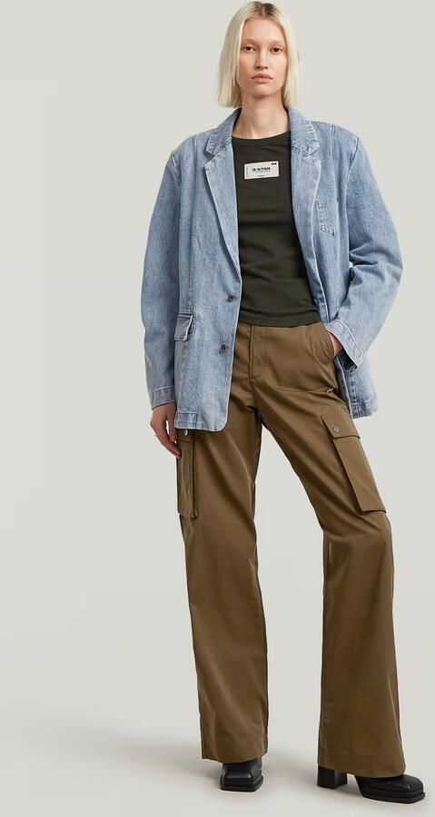 G-Star RAW Oversized Blazer Lichtblauw Dames - Foto 4