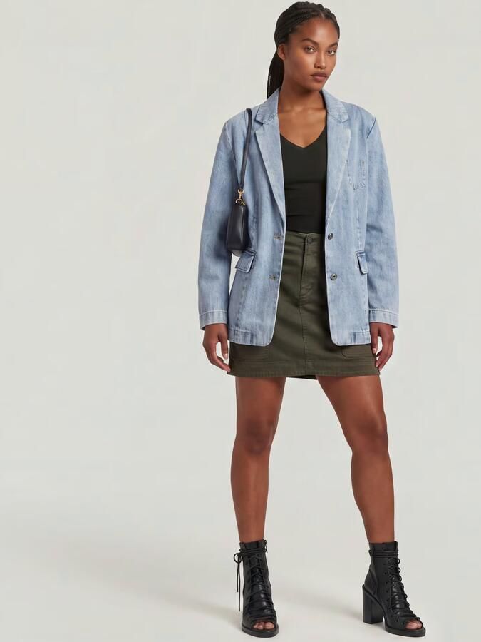 G-Star RAW Oversized Blazer Lichtblauw Dames - Foto 5