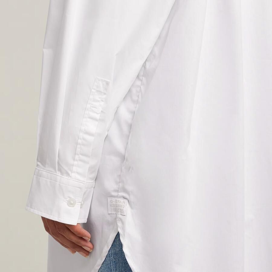 G-Star RAW Oversized Boyfriend Shirt Wit Dames - Foto 4